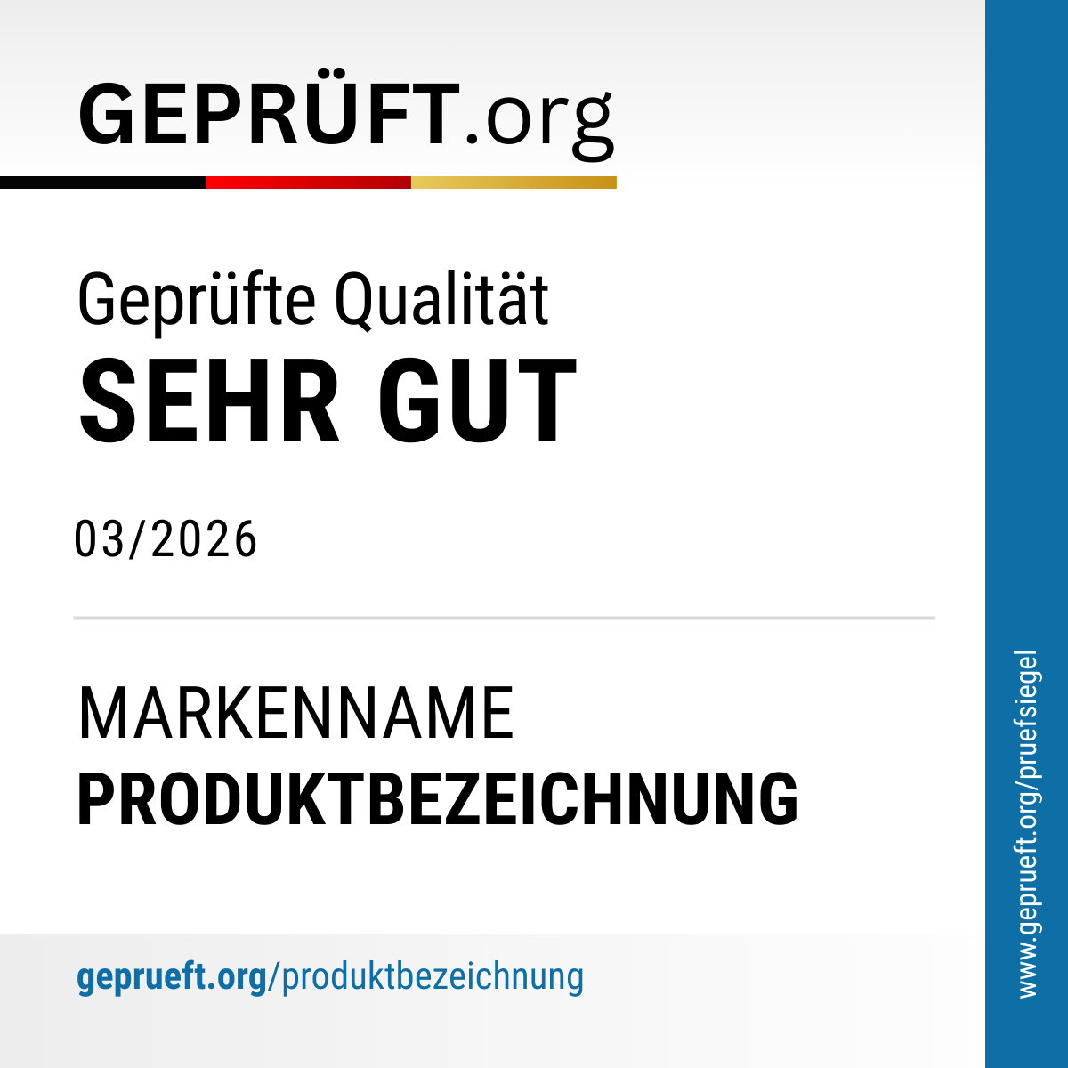 Produktprüfung – Klassisch