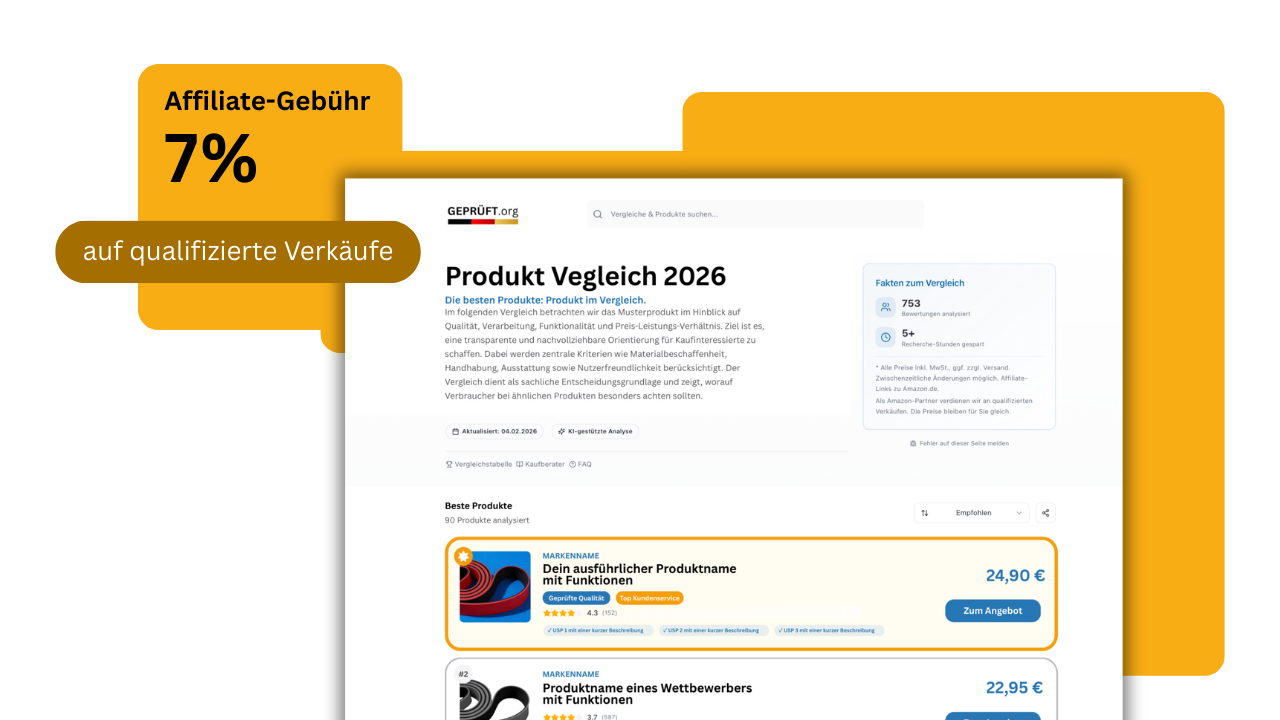 Plus Highlight-Platzierung in Vergleichstabellen